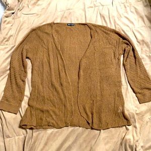 Open front batwing sleeve cardigan